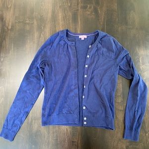 Lilly Pulitzer Navy Cotton Cardigan
